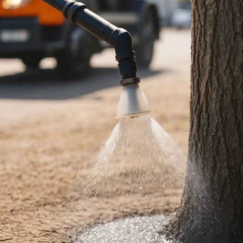 Sehring_Mobile_Bewaesserung_Baumpflege_Stadtgruen Mobile Baum-Bewässerung zur nachhaltigen Versorgung von Stadtbäumen im Sommer